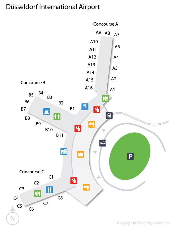 DUSSELDORF AIRPORT MAP dusseldorf airport map: