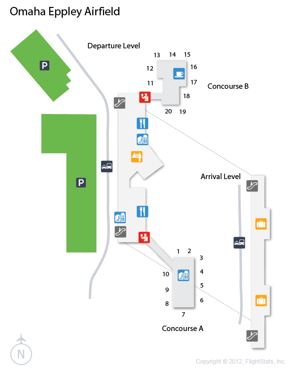 oma airport map