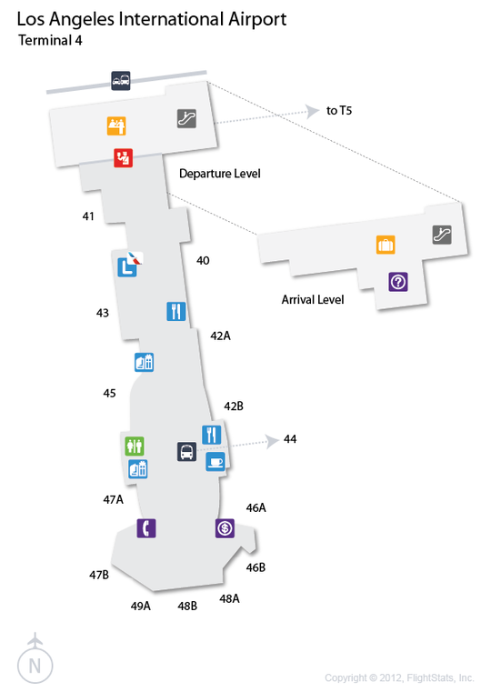 Map Of Lax Airport - United States Map