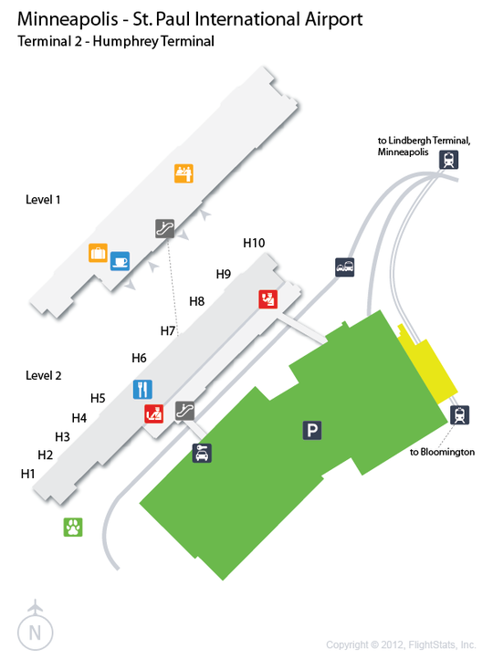 Msp Minneapolis Airport Terminal Map | My XXX Hot Girl